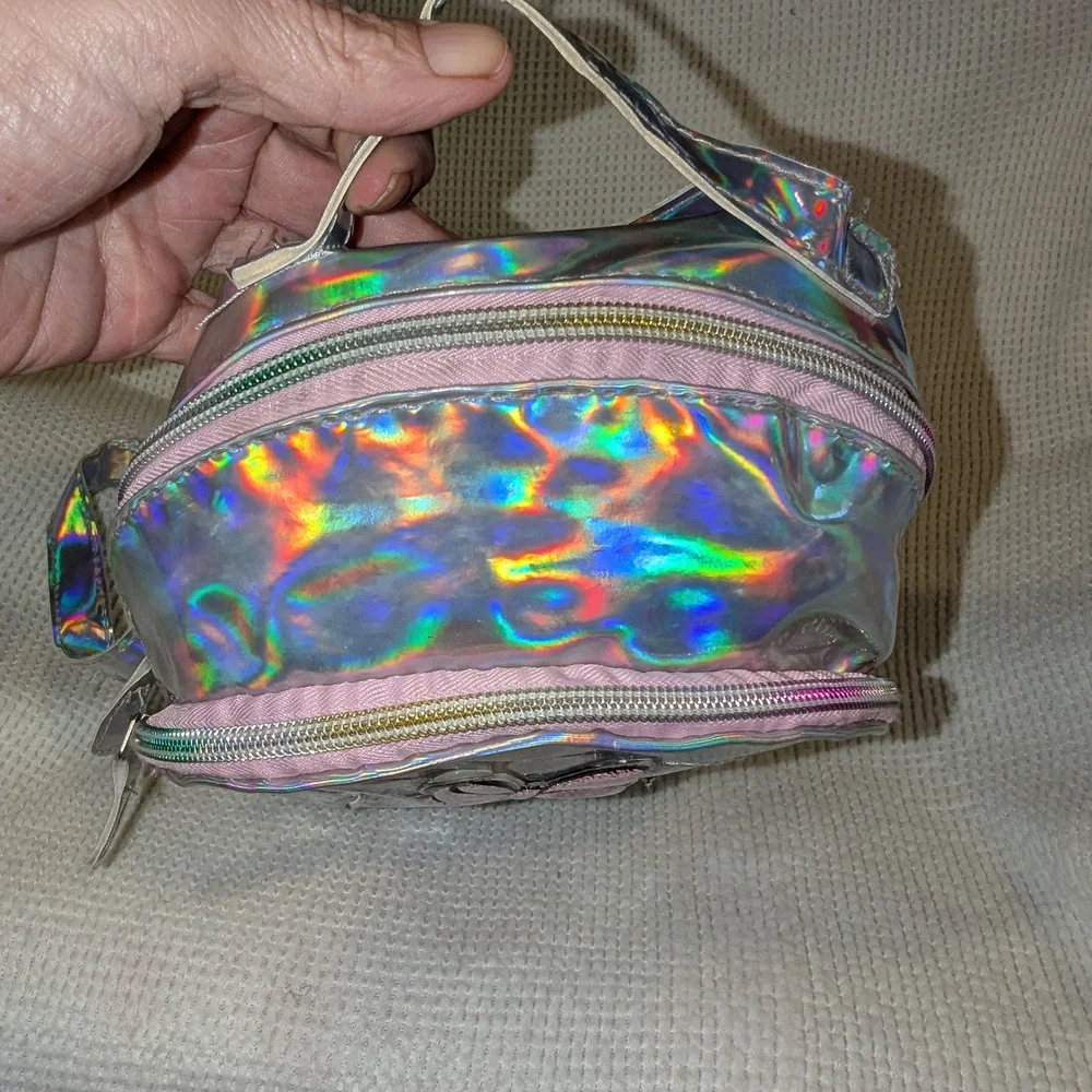 Disney Silver and‎ Purple Minnie Mouse Holographic Bag